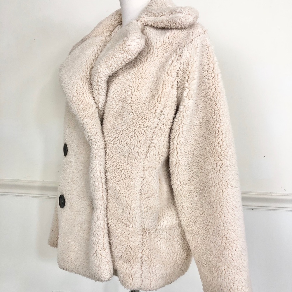 Free People Teddy  jacket cream XS faux fur - Picture 5 of 12
